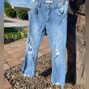 Girls ZARA high rise jeans